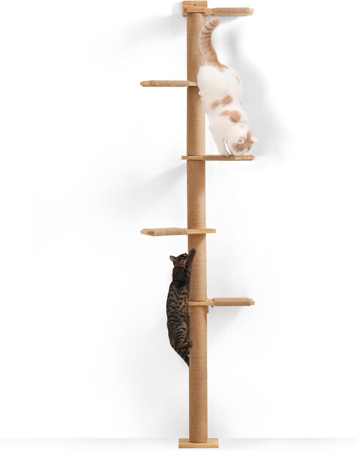 Kratzbaum mit 5 Etage, 5 Etagen Katzenturm(206 cm)