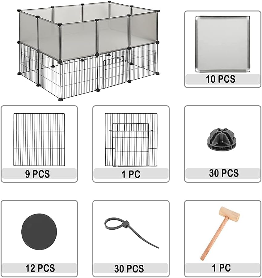 Freigehege für Kleintiere, Grau