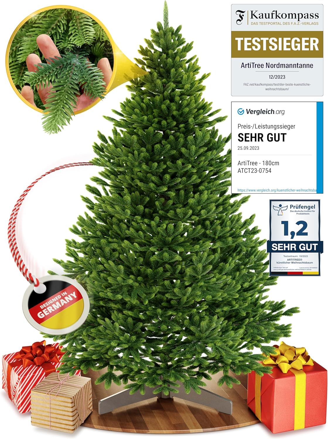 Künstlicher Weihnachtsbaum Nordfichte, ohne Beleuchtung 150 cm