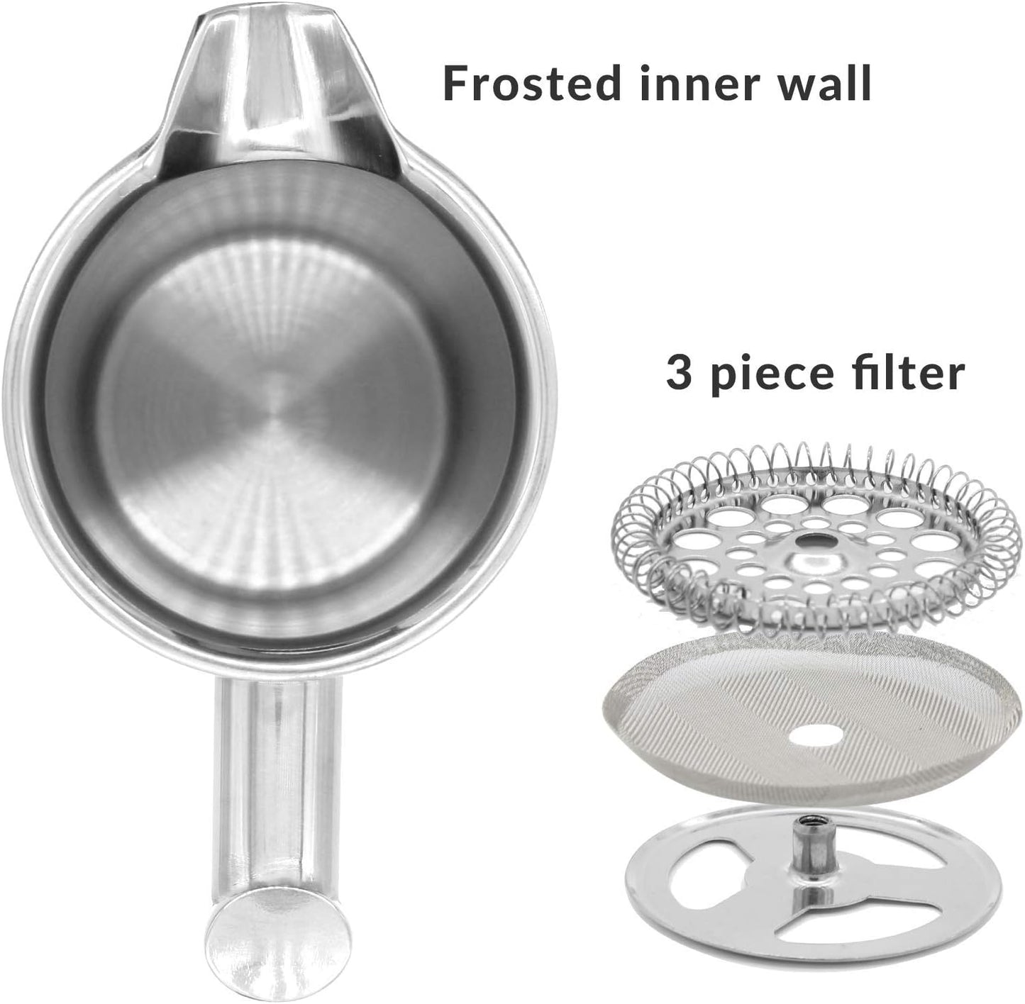 French Press, 1500ml Silber