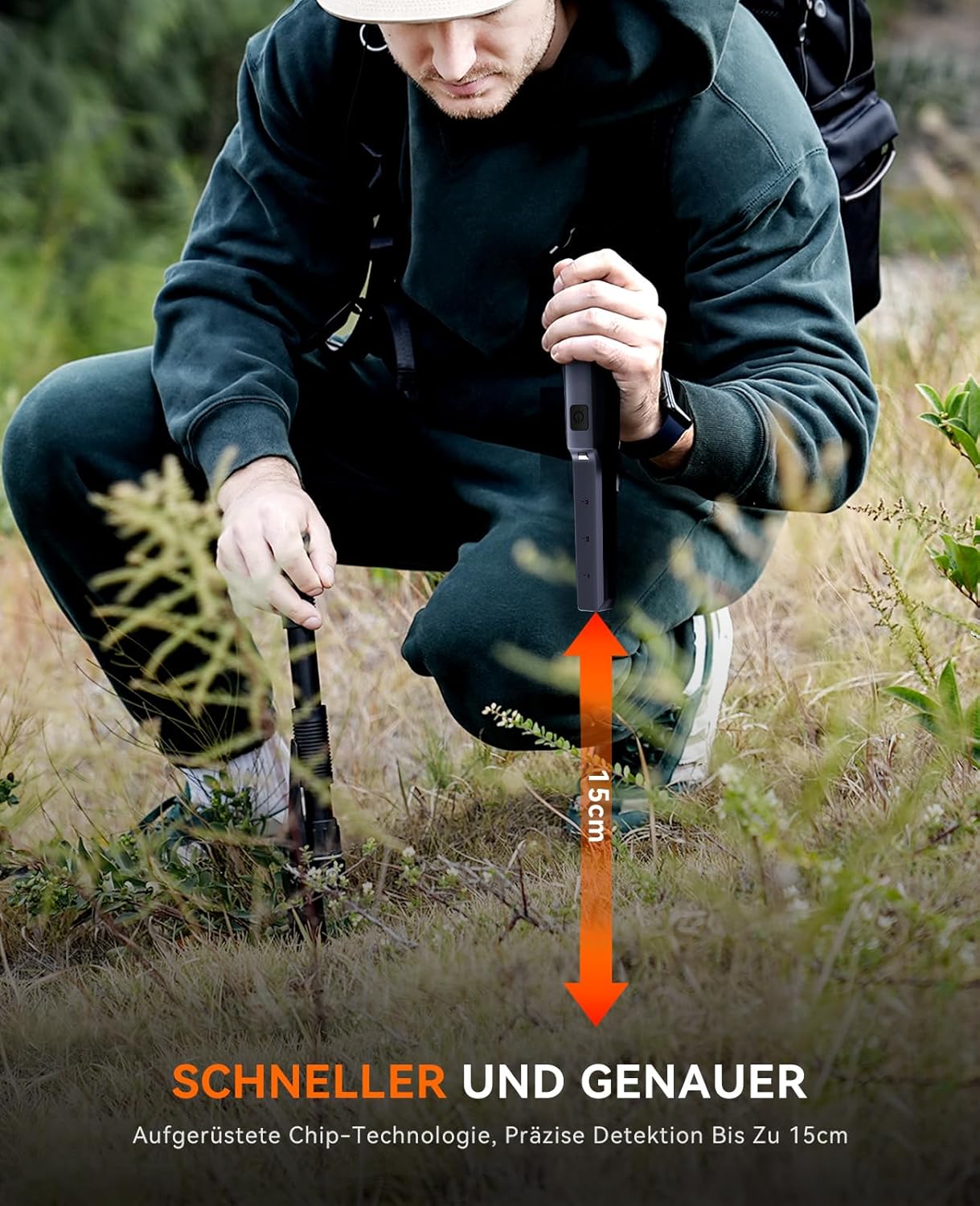 Pinpointer Metalldetektor, A-NEW-Schwarz