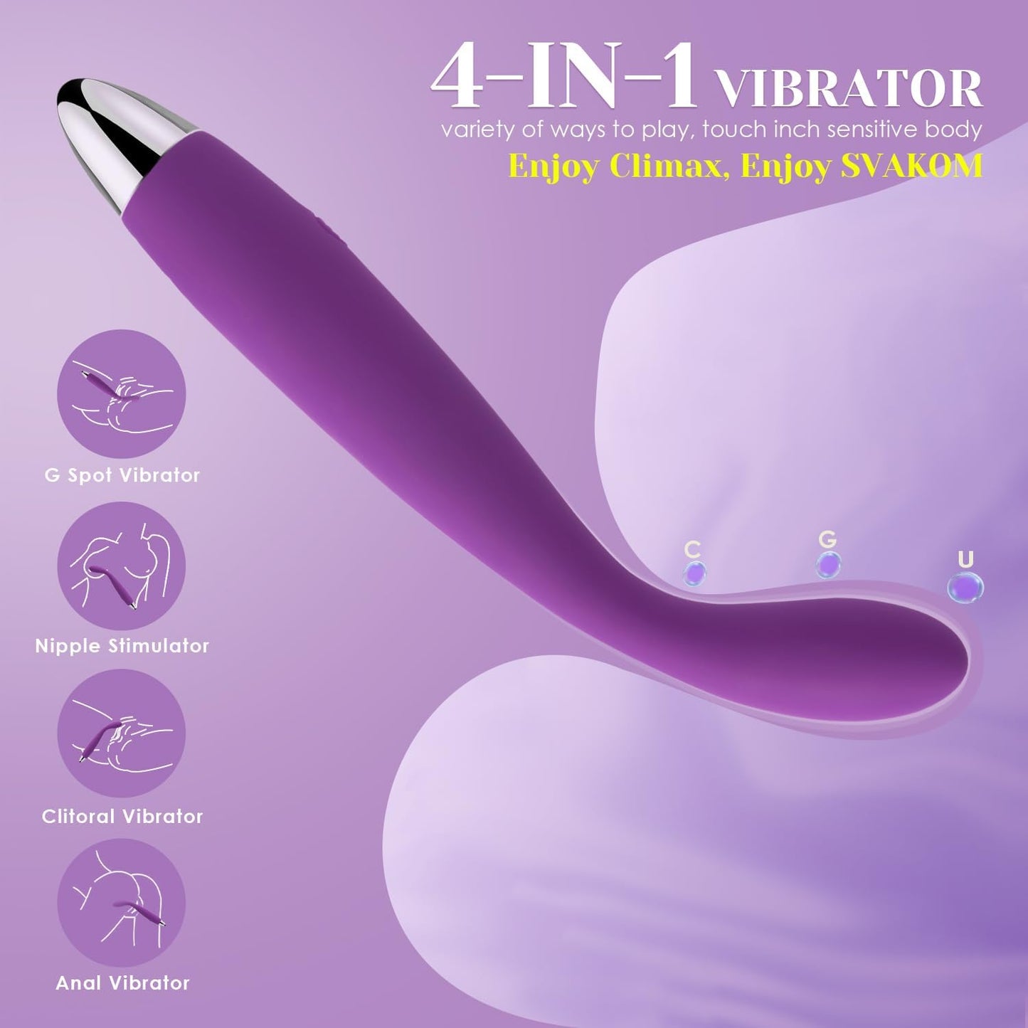 G-Punkt Vibrator mit Klitoris- und Analstimulation, XL