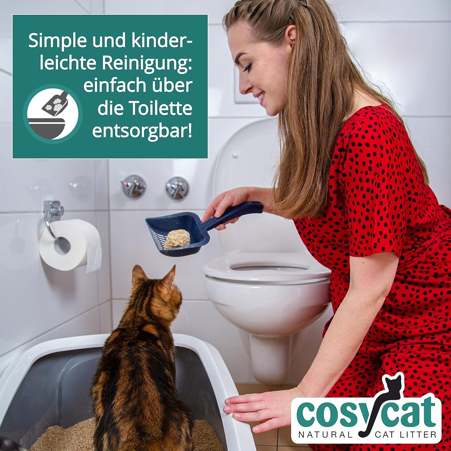 Klumpendes Bio-Katzenstreu aus Holz (40 l), FEIN 40 l (4 x 10 l)