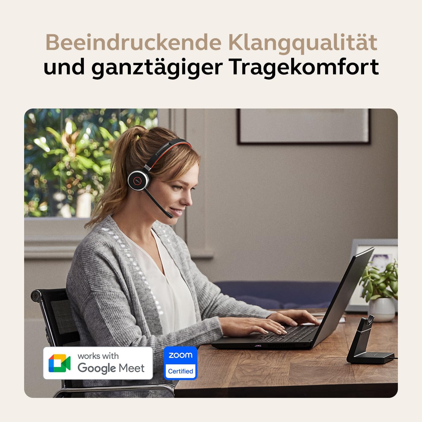 Kabelloses Stereo-Headset mit Geräuschunterdrückung Evolve 65 SE UC Duo, Stereo Neue Ausgabe Zweite Auflage (2022) Alle Plattformen