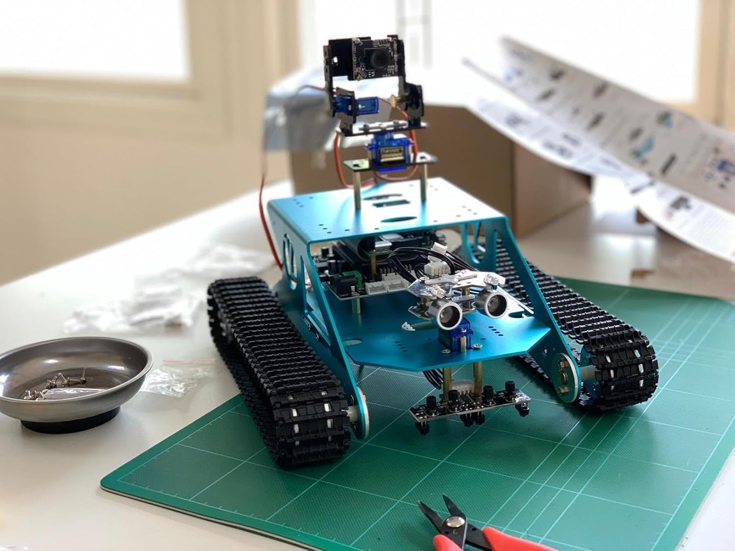 Raspberry Pi KI-Panzerroboter-Kit mit Kamera