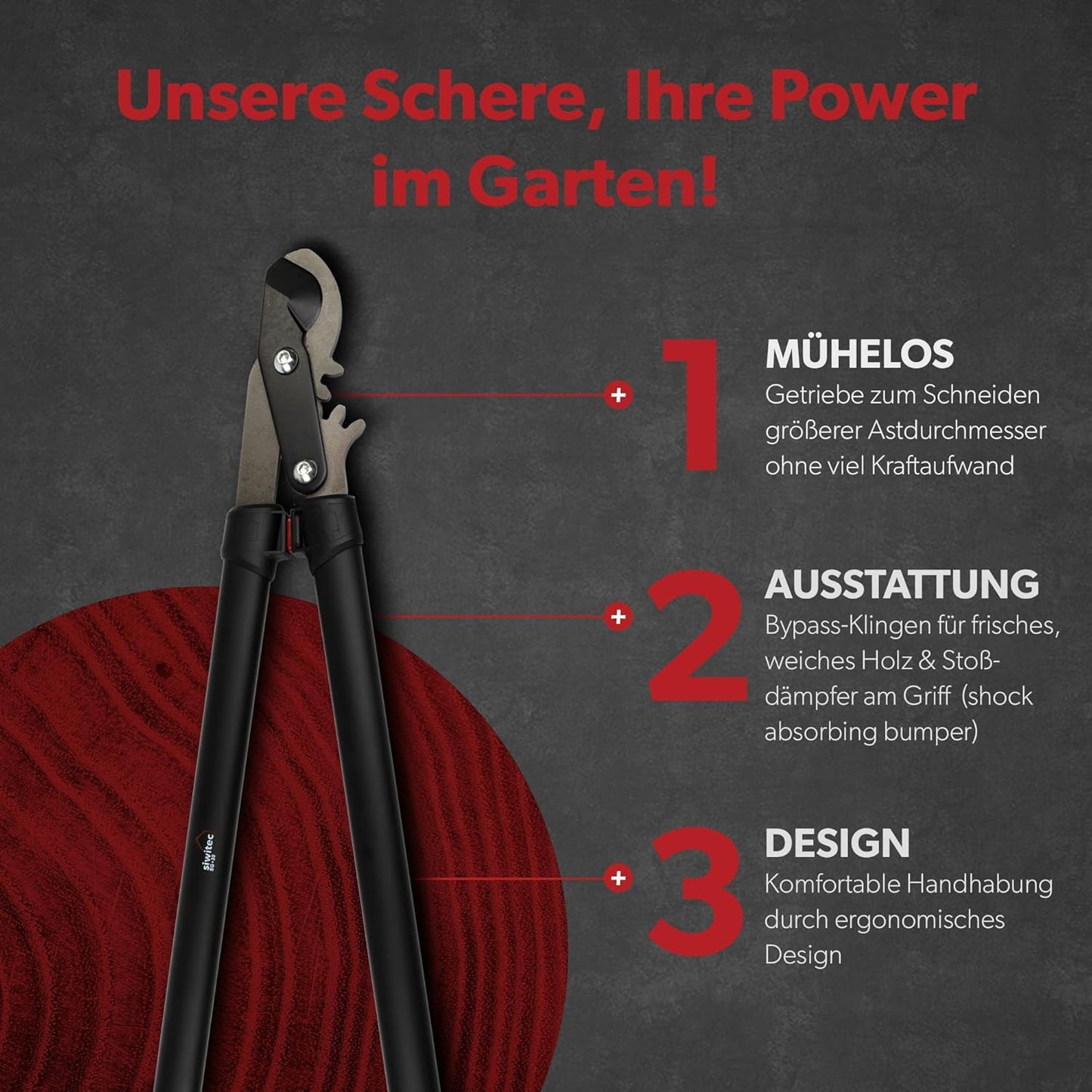 Getriebeastschere SG-20, Bypass-Getriebe-Astschere