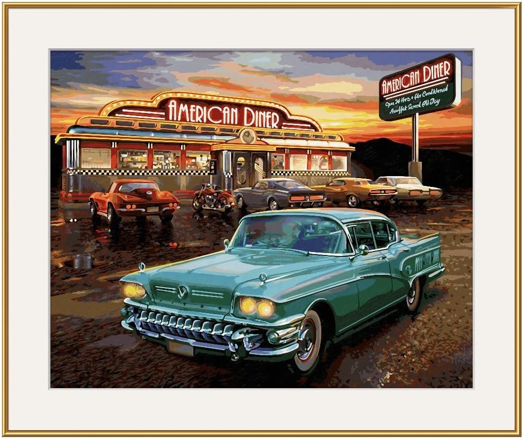 Malen nach Zahlen – American Diner