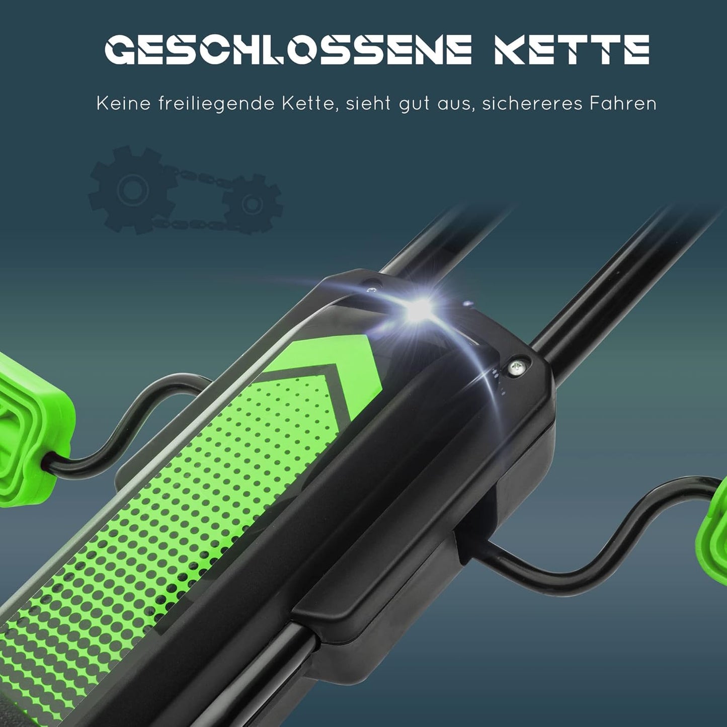 Kinder-Gokart, Grün+schwarz