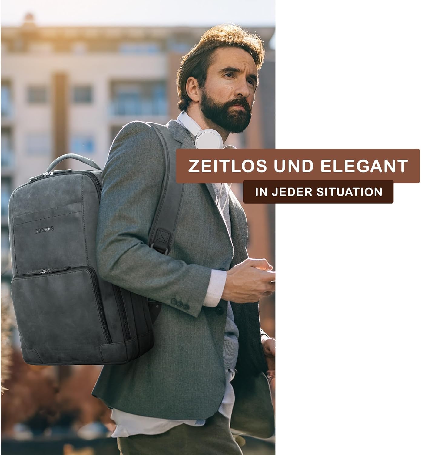 Harlow Businessrucksack, Anthrazit