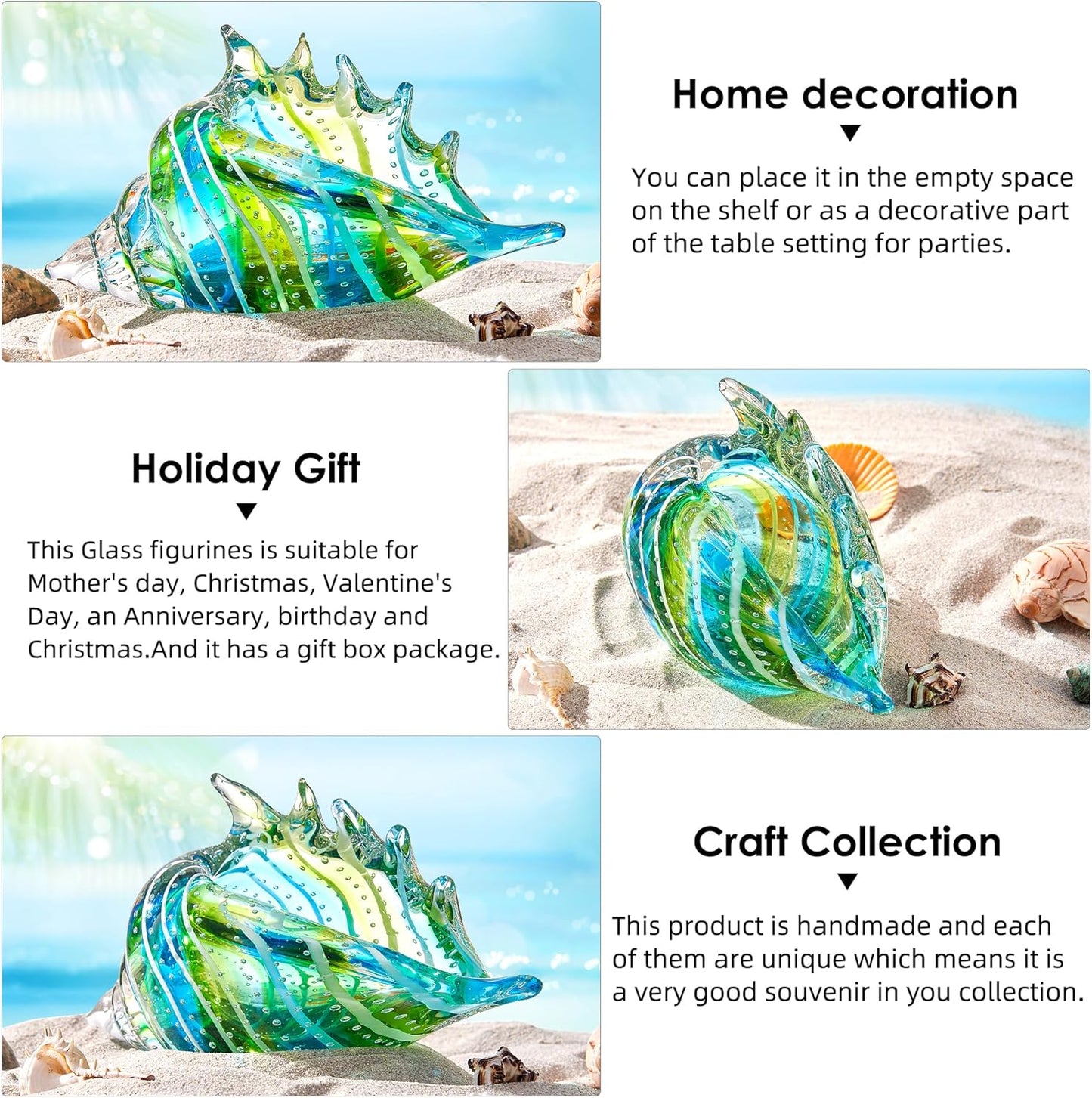 Glasmuschelfigur Conch 1, Conch 1