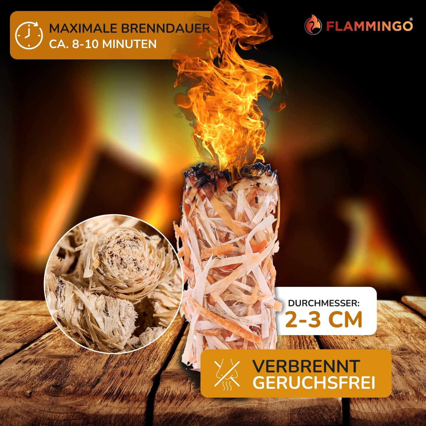 800 Stück Kamin- und Grillanzünder, 10kg (ca.800 Anzünder)