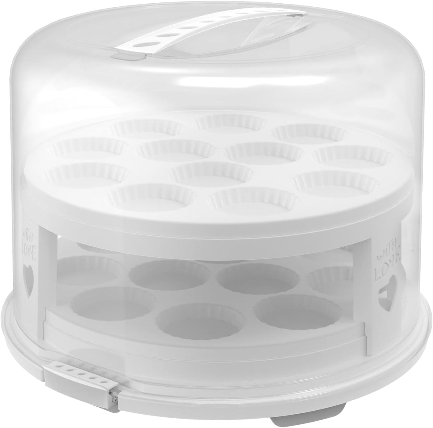 Tortenbutler Fresh, Weiss/Transparent