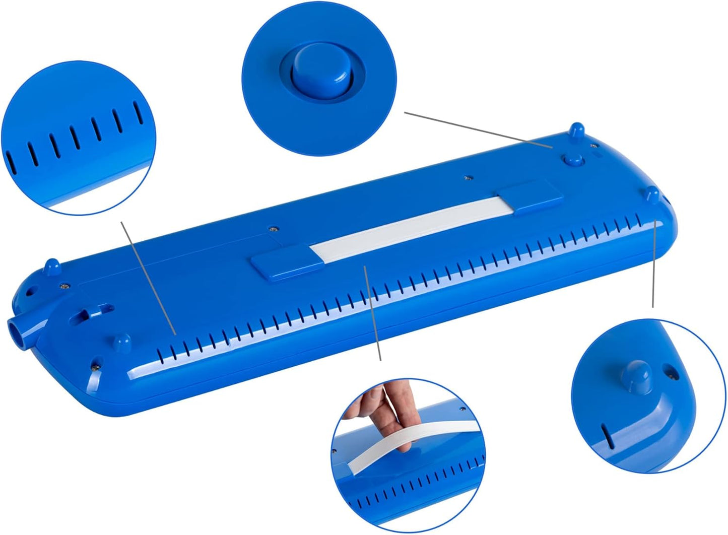 Melodica mit 32 Tasten und Zubehör, Blau