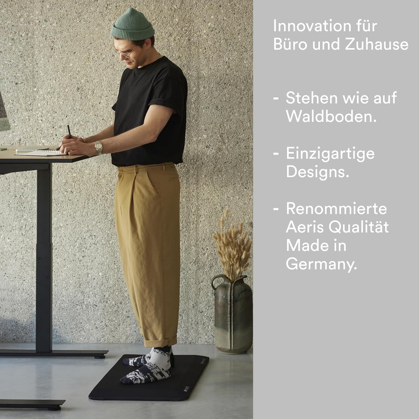 Ergonomische Anti-Ermüdungsmatte für Stehtische, Bezug Jungle