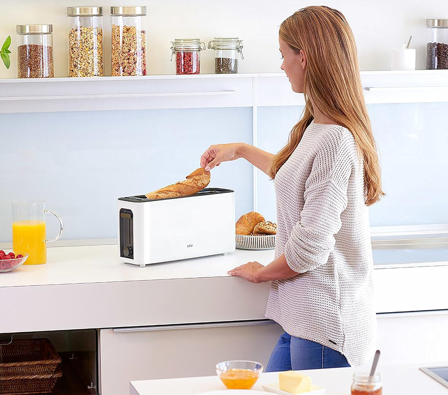 Toaster HT 3110 WH, Weiß
