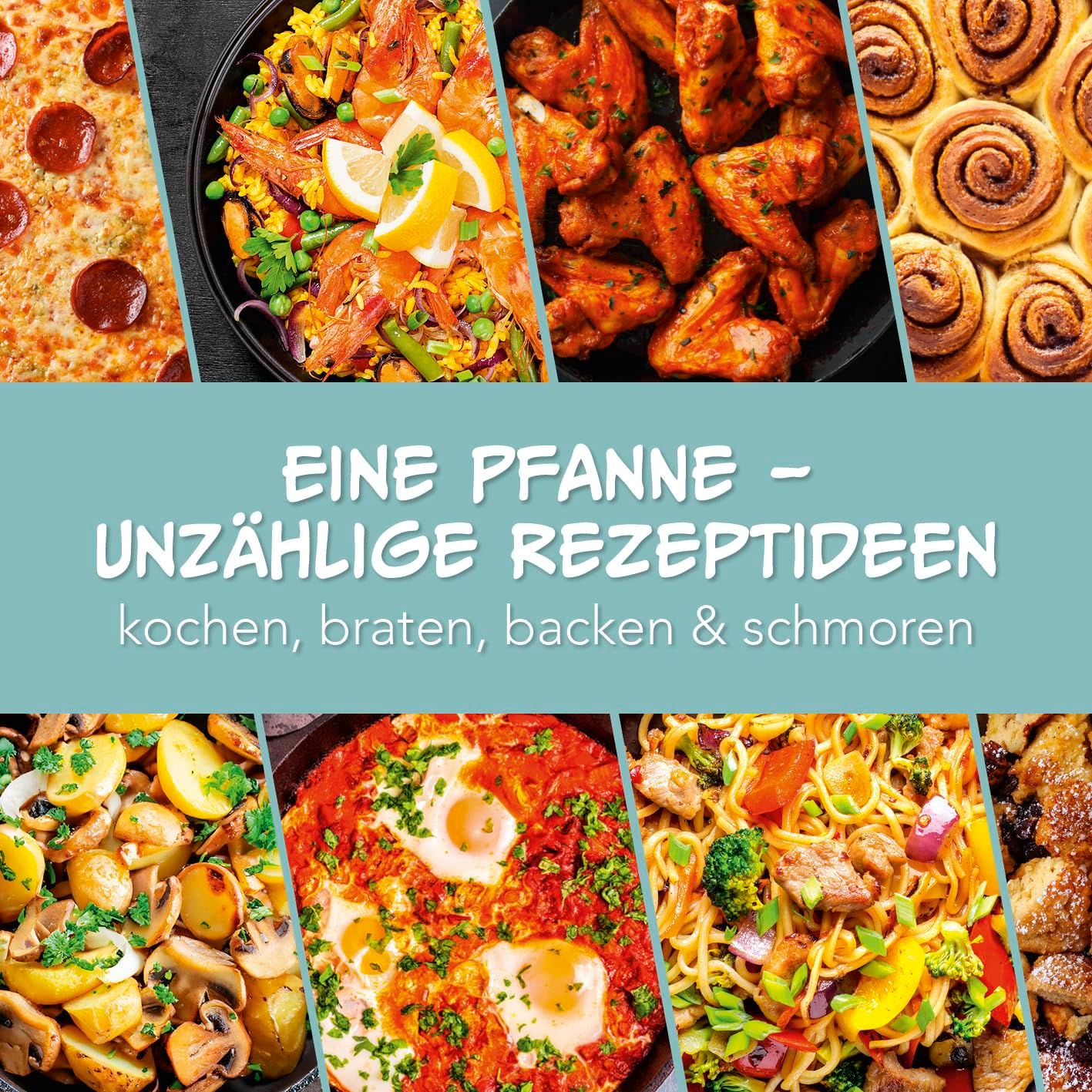 Elektrische Pizza-Pfanne mit Thermostat & Glasdeckel, ⌀ 42 cm | 8 Liter
