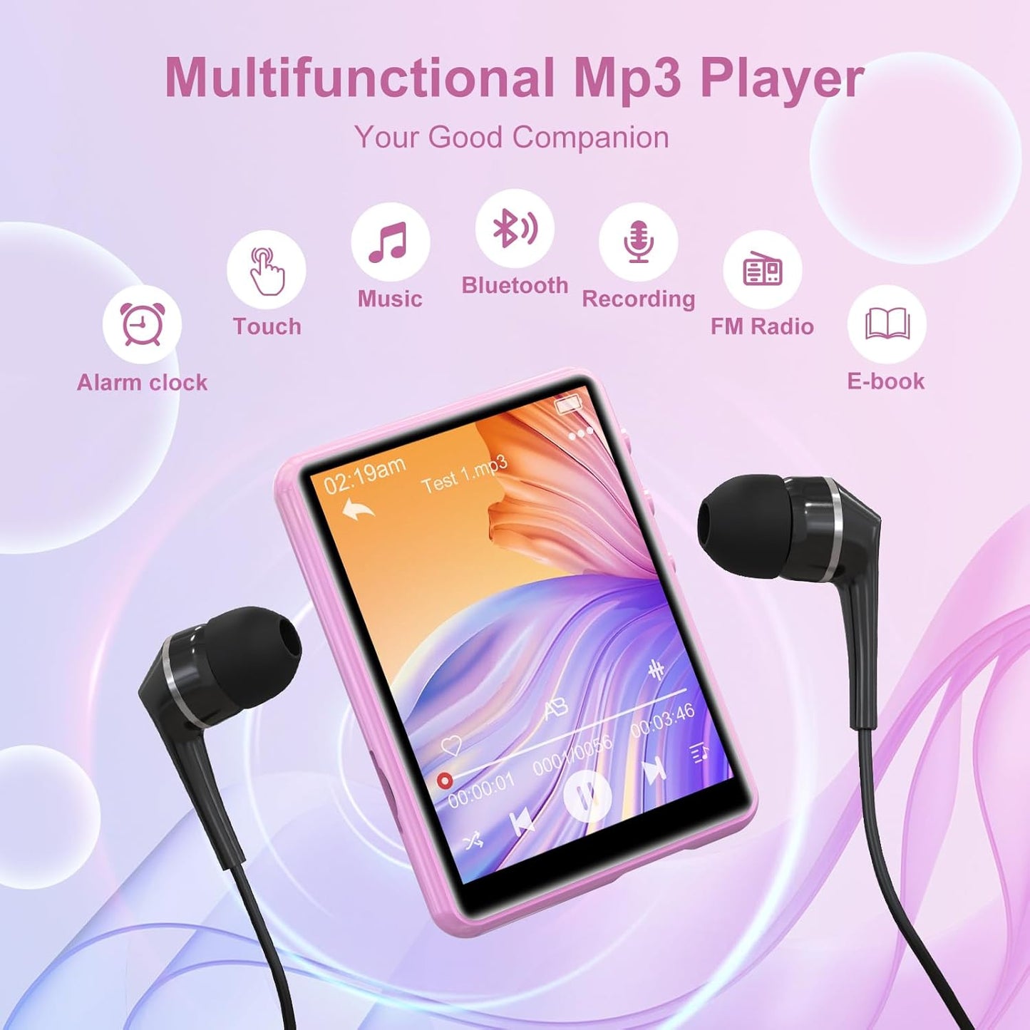 MP3 Player M4-rose mit Bluetooth