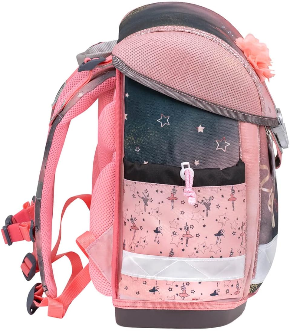 4-teiliges Schulranzen-Set Classy Ballerina, M Ballerina Black Pink