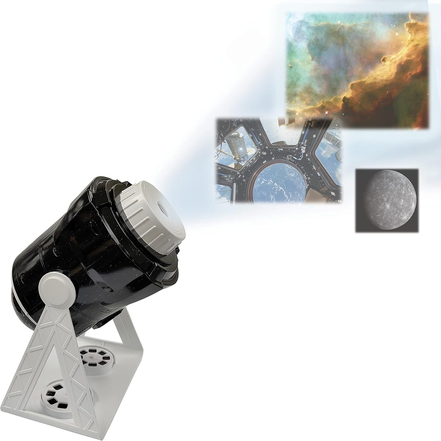 2-in-1 Planetarium Projektor mit Sternbildern und Bildern, Planetarium - White/Black