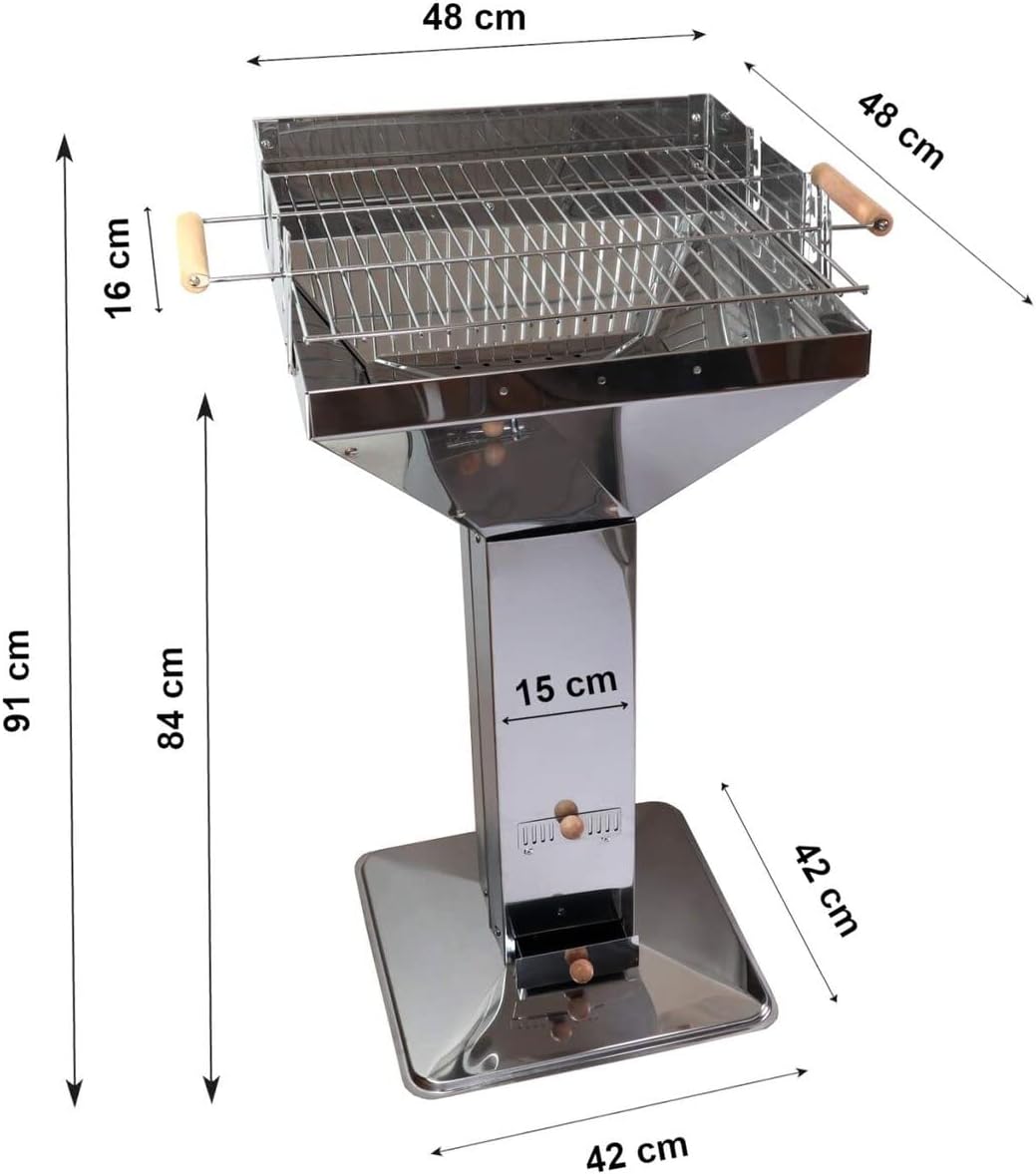 Holzkohle-Säulengrill Kingsale