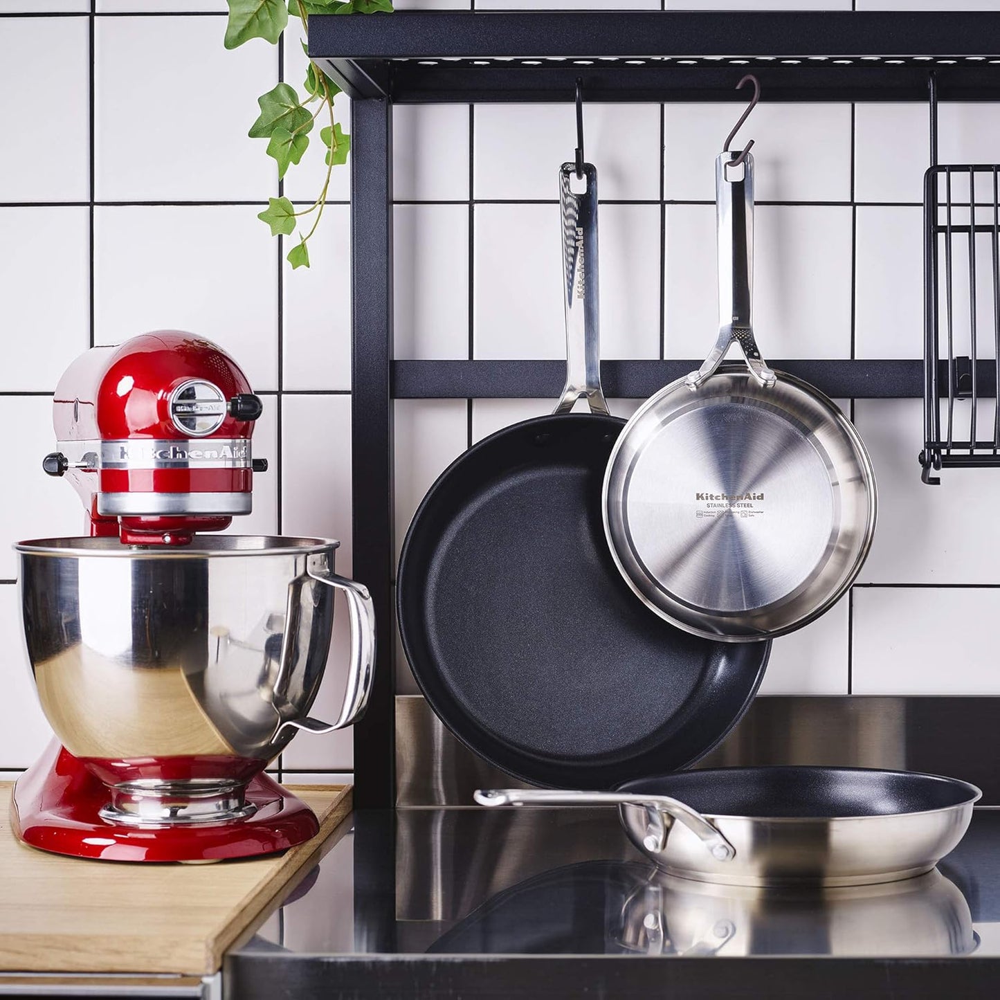 Stainless Steel Bratpfannen Set, Bratpfannen-Set 20cm & 28cm Bratpfannen-Set