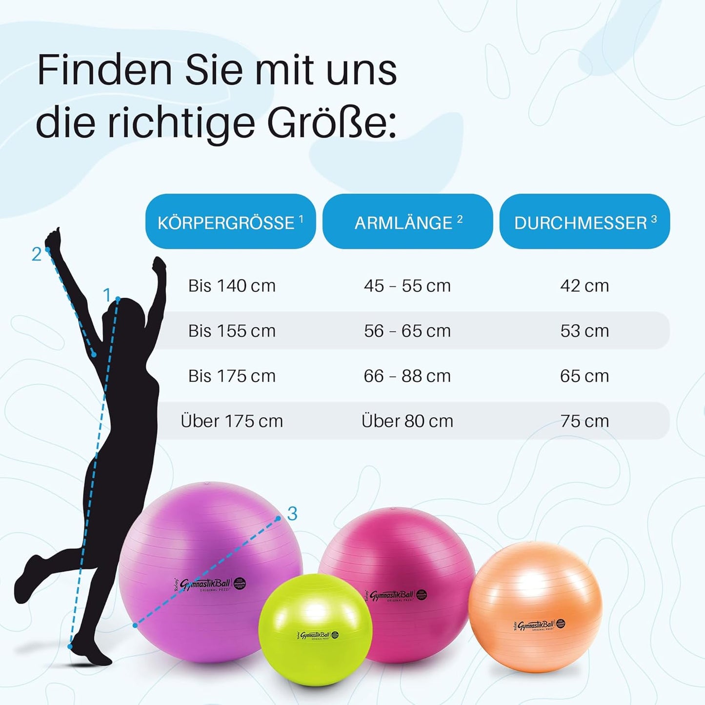 Gymnastikball Maxafe, 42cm Kupfer