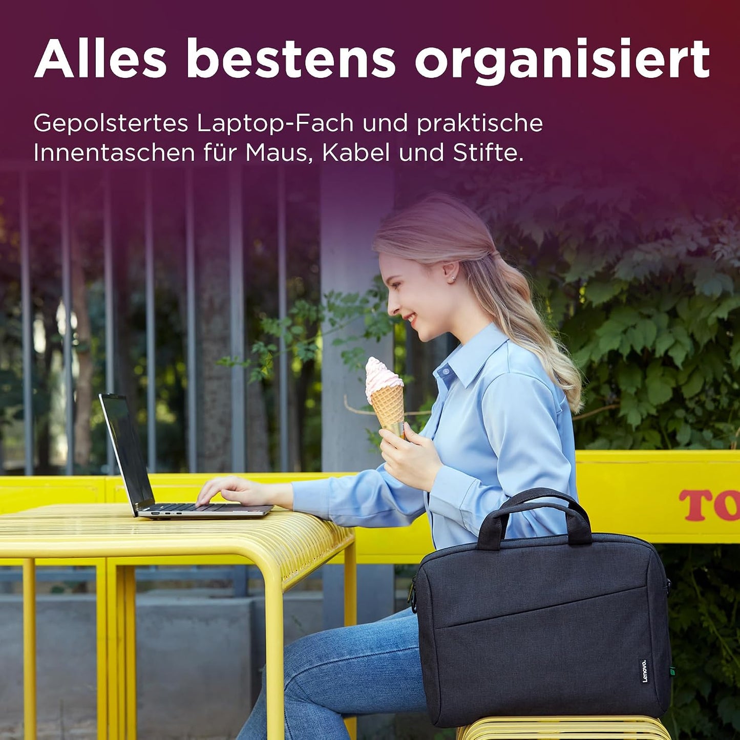 ECO Topload T210, Schwarz/Schiere Freude 15.6 inch