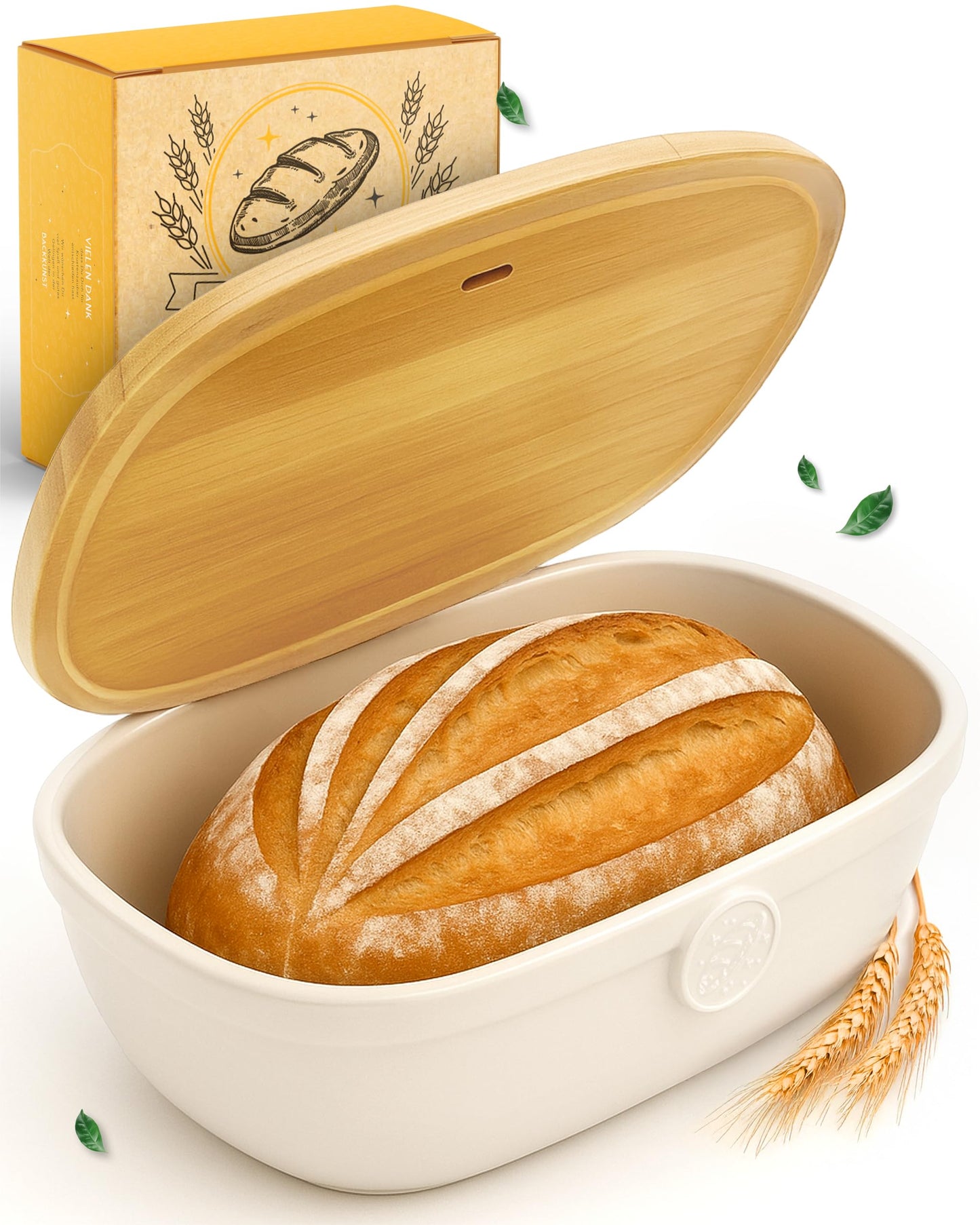 Brotkasten mit Deckel, Brotkasten Keramik