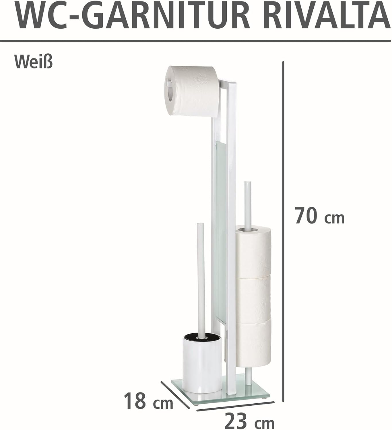 Toilettenpapierhalter Rivalta, Weiß