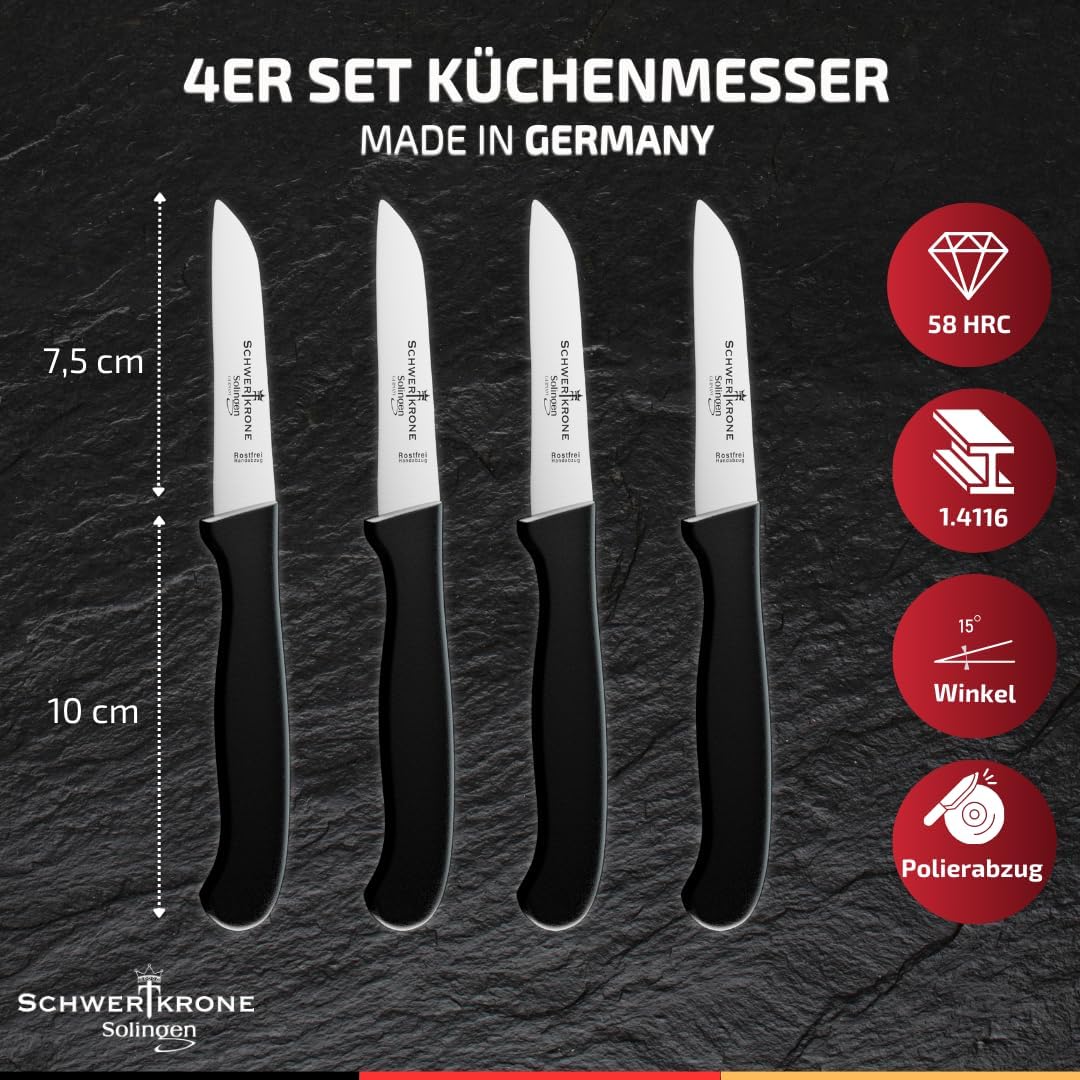 Messerset, 4-Stück gerade
