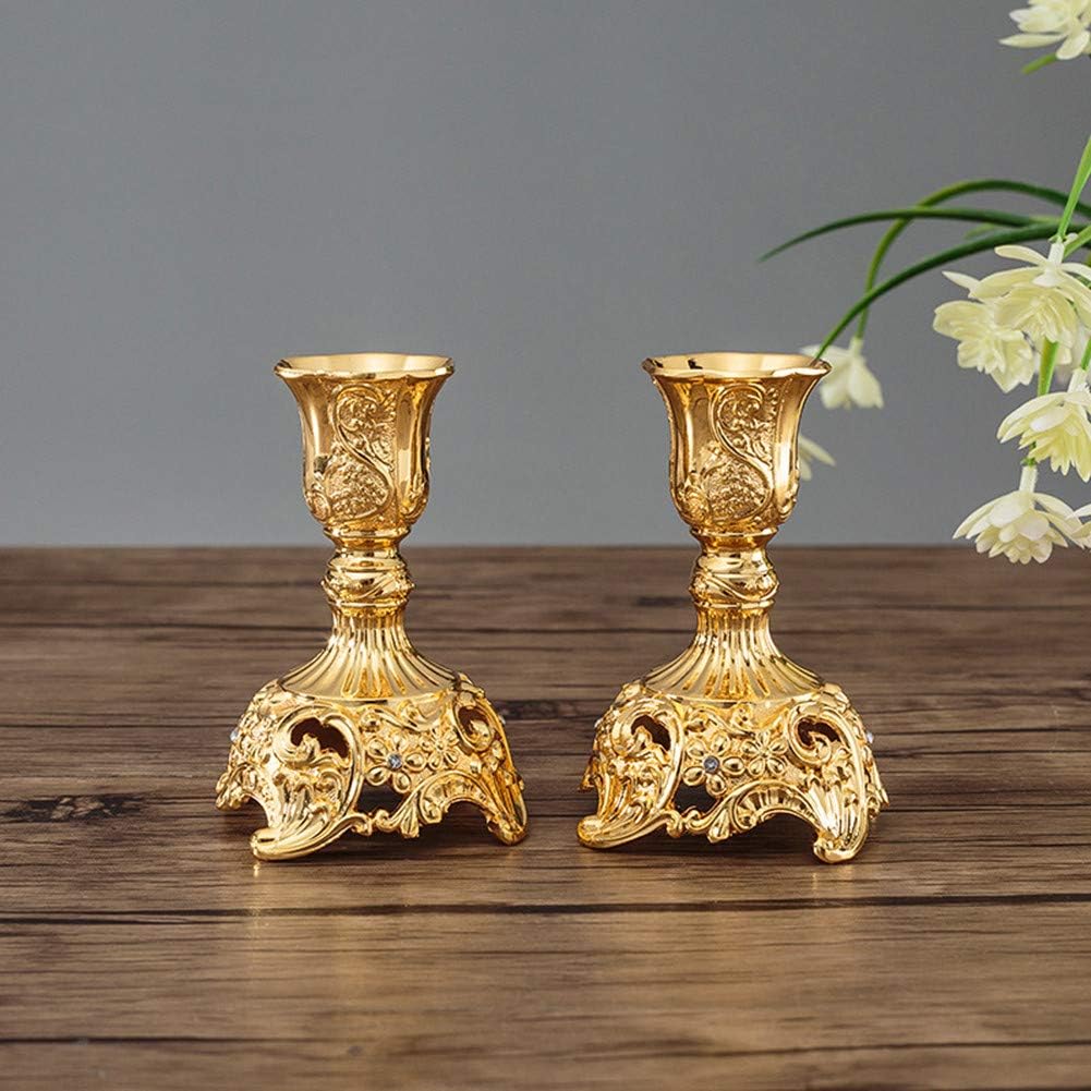 2er-Set Kerzenständer, Gold 2 × Klein