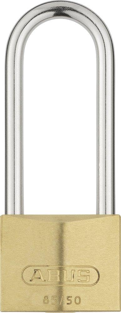 Vorhängeschloss Messing 85/50HB127, gleichschliessend, 50mm, Standardbügel / Höhe 127mm