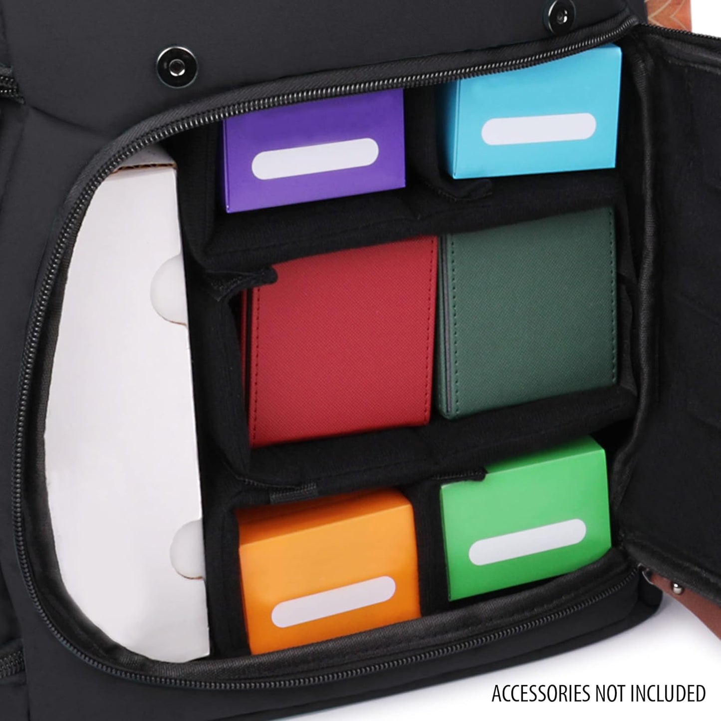 Sammelkarten-Aufbewahrungsbox-Rucksack, Einheitsgrösse Schwarz