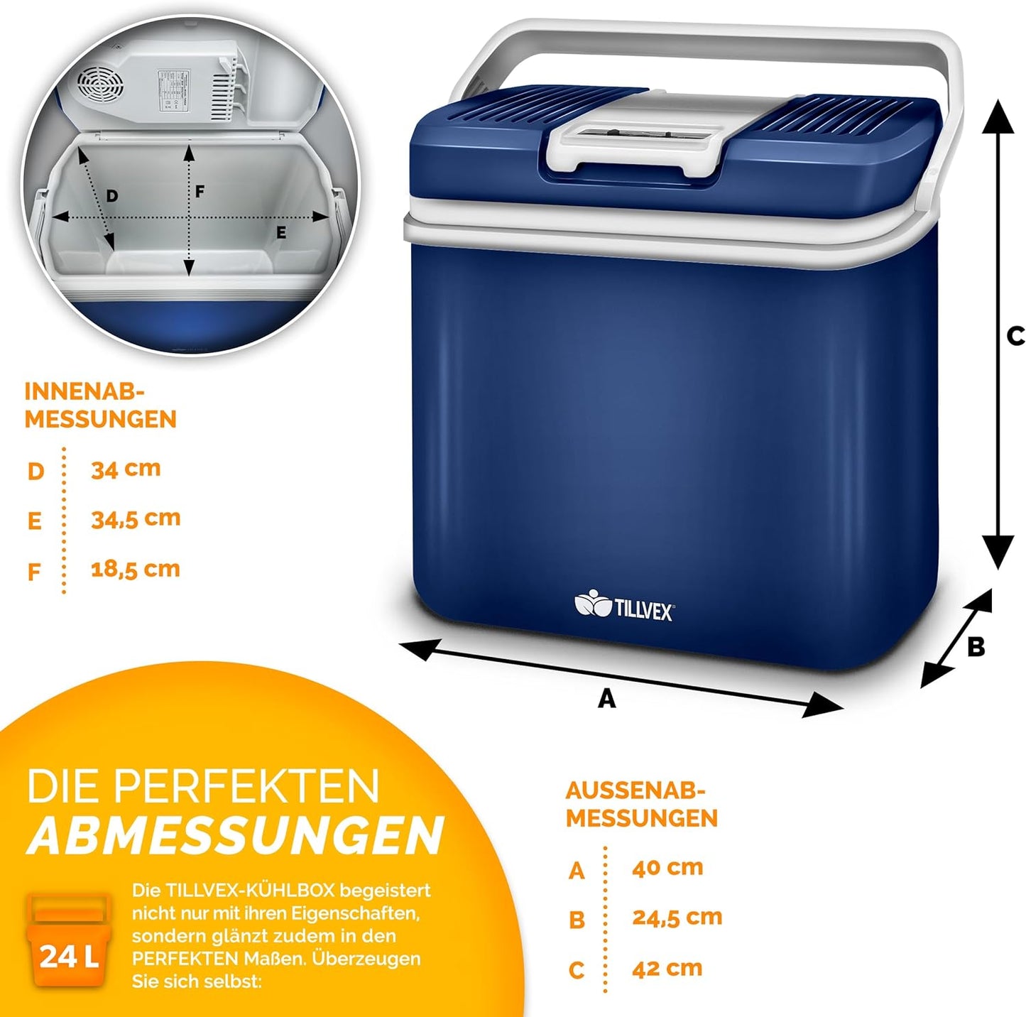Elektrische Thermobox, Blau