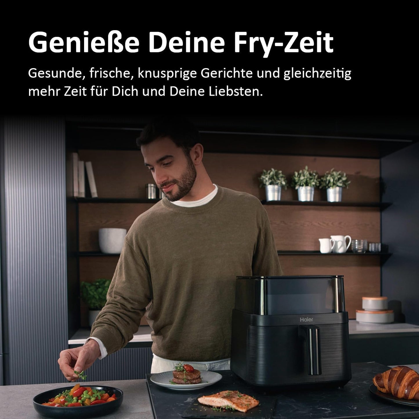 Heissluftfritteuse, 360°