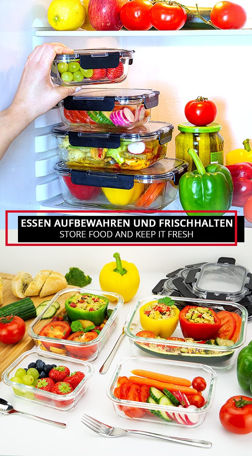 4-teiliges Frischhaltedosen-Set, 4 verschiedene (TRITAN)