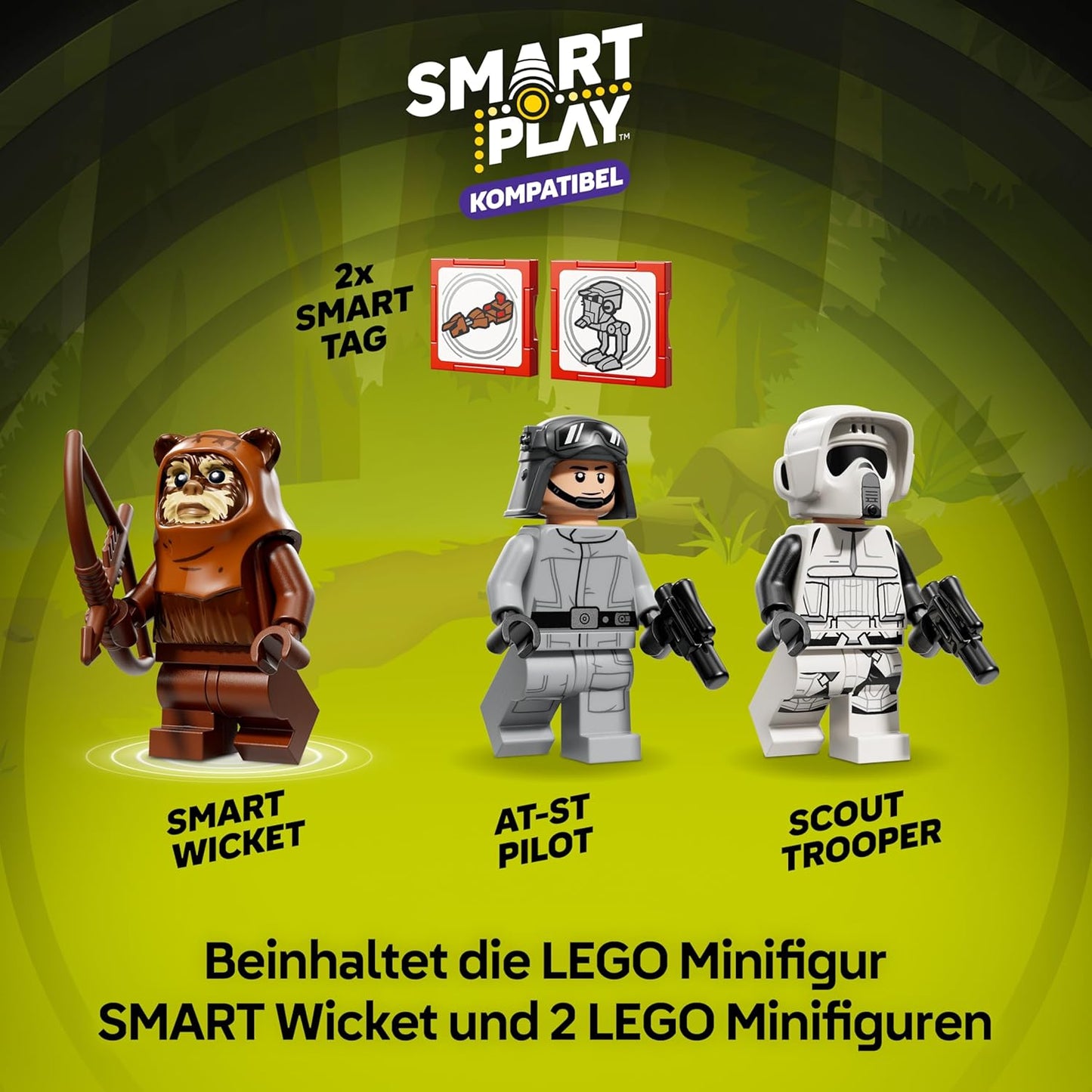 Interaktives LEGO Set: AT-ST Angriff auf Endor, Smart Play: At-st Attack On Endor 75424