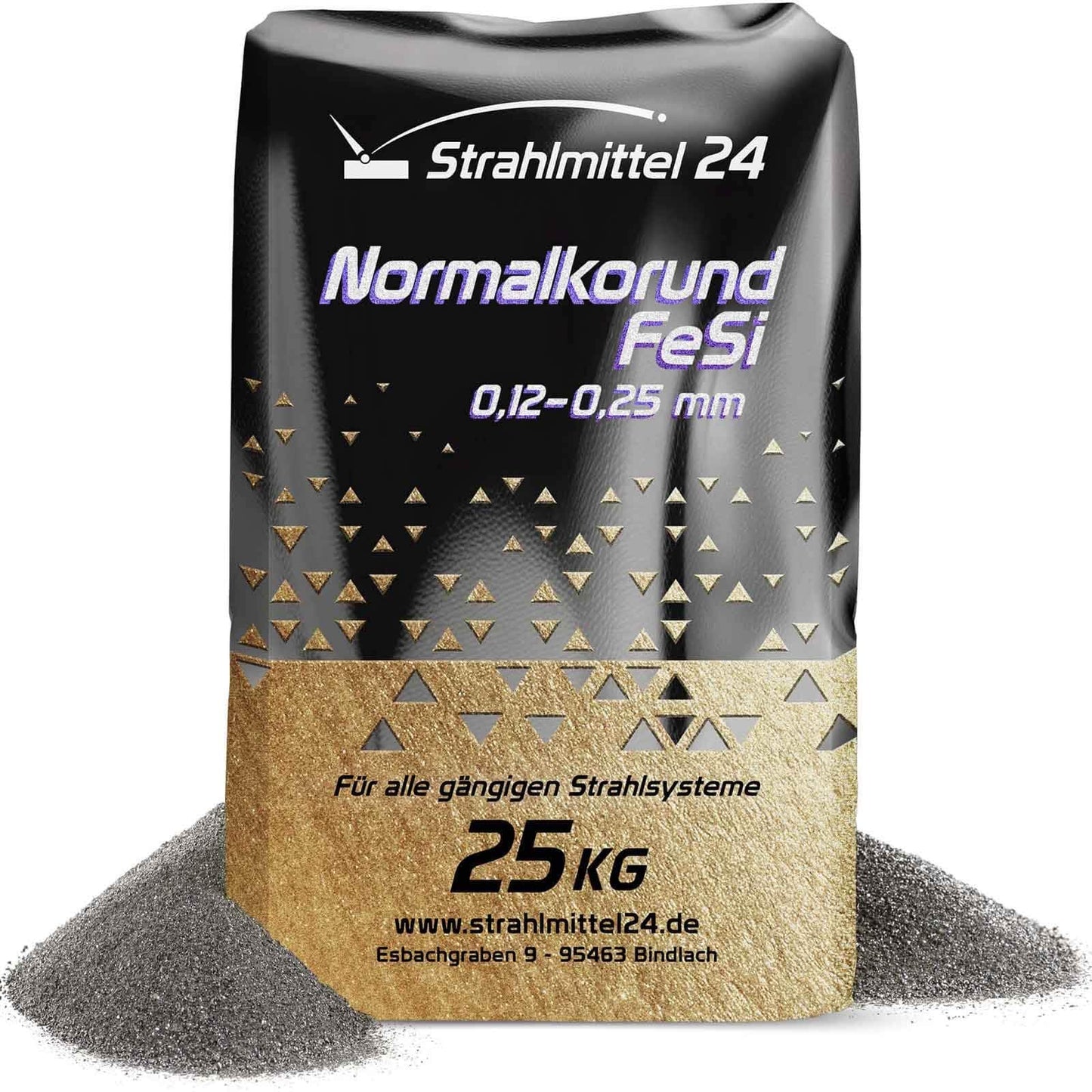 Normalkorund Strahlmittel 0,12-0,25 mm 25 kg