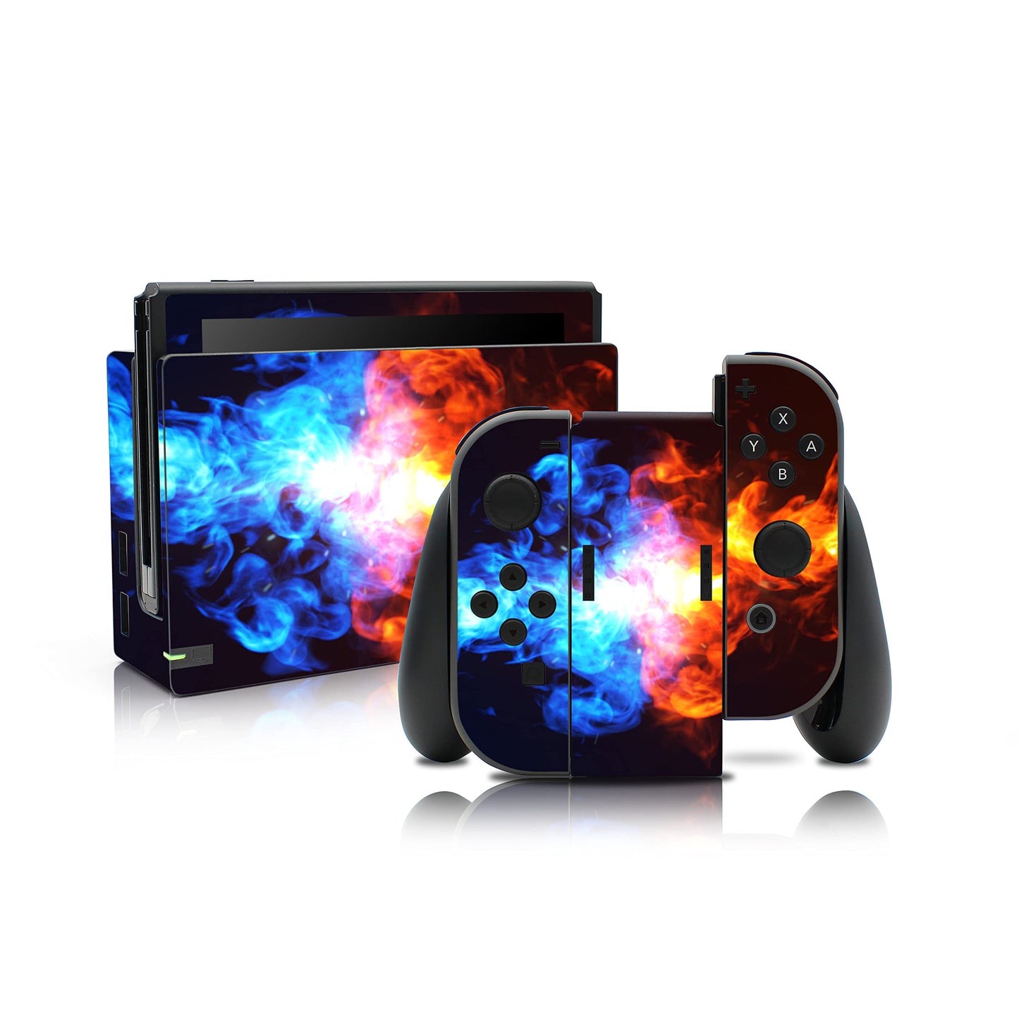 Folien Skin Set für Nintendo Switch, Nr. 16 Feuer 2
