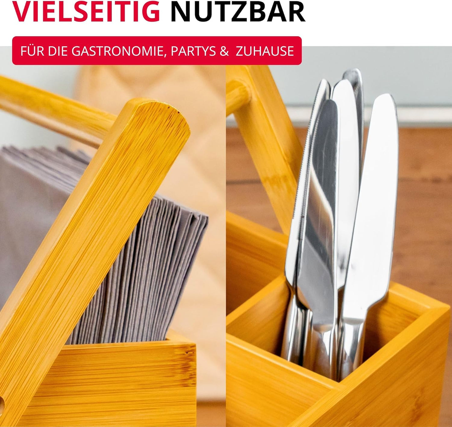 Tischbutler, 4 Fächer