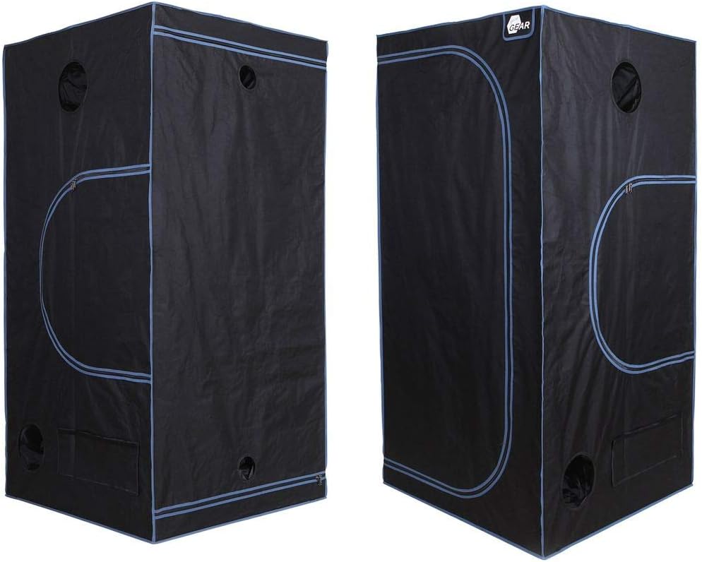 Growzelt Plantsville (100x100x200 cm), 100x100x200 Cm / Schwarz
