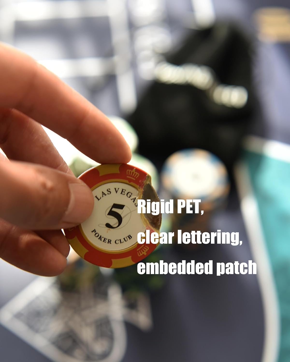 Pokerchip-Set mit Tonchips 100 Stück