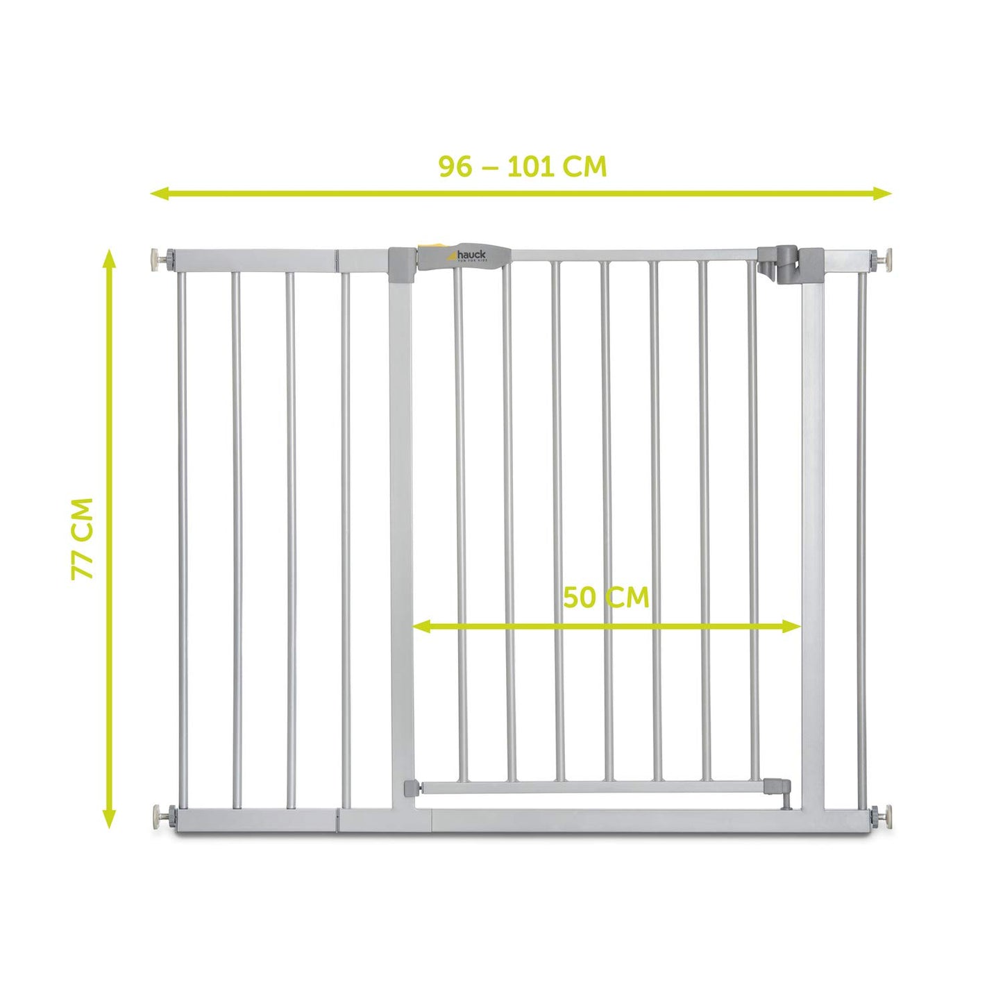 Stop N Safe 2, Basisgitter + 21 Cm Verlängerung, 96 - 101 cm, Silver