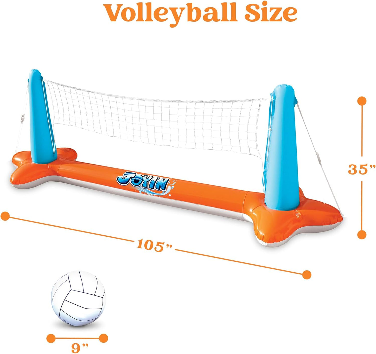 Aufblasbares Volleyball & Basketball Set, Orange