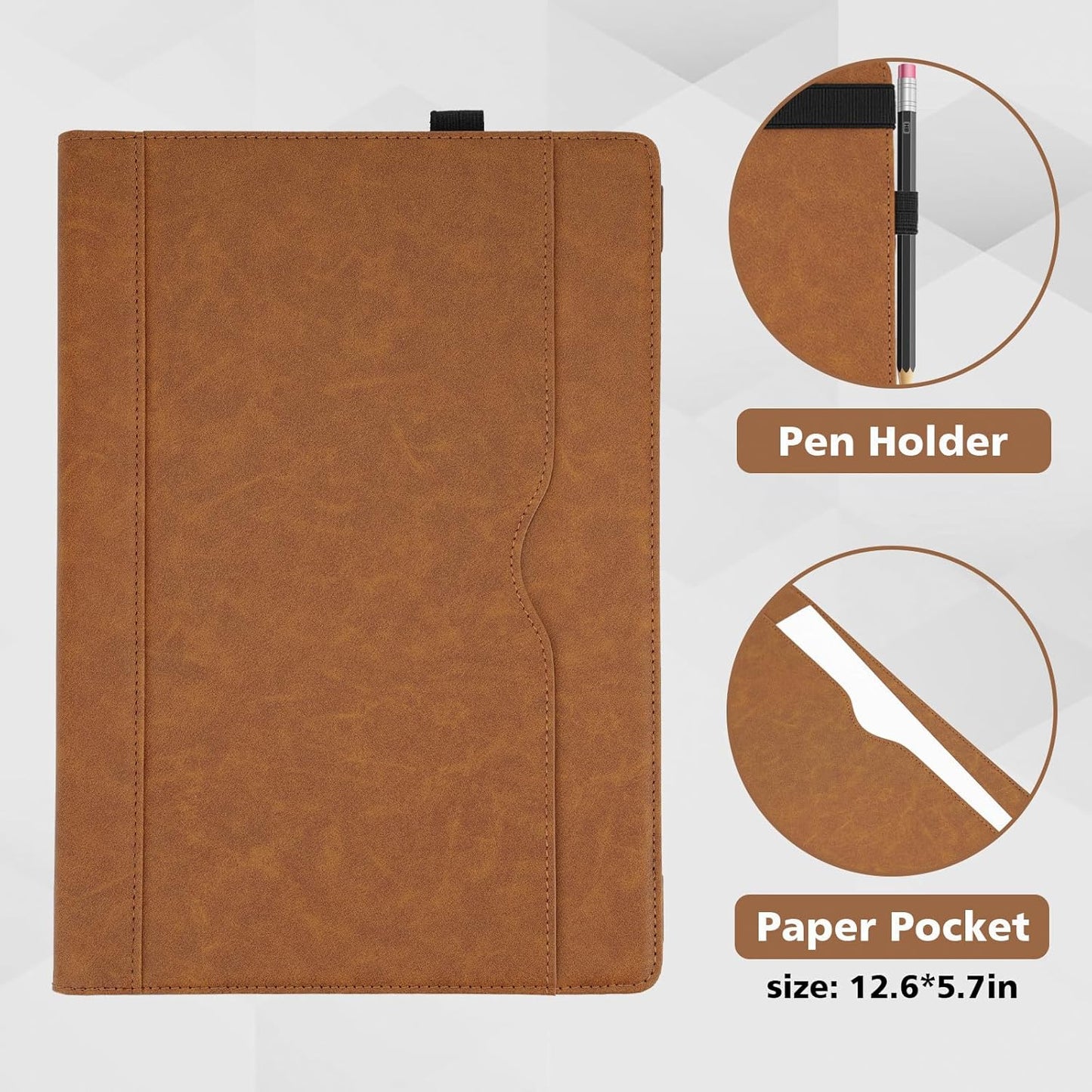 Lederhülle für MacBook Pro, Braun
