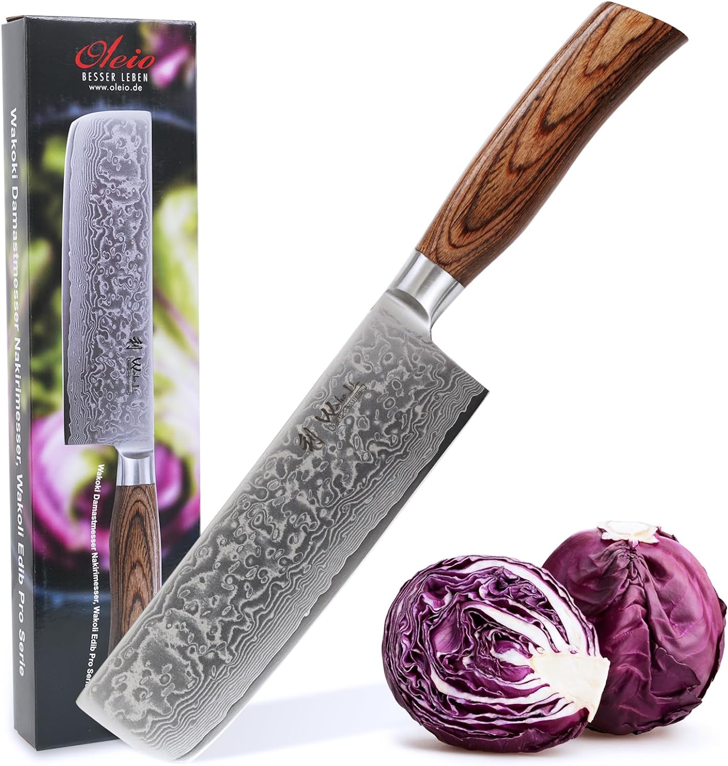 EDIB Pro Premium Nakiri Messer, Silberfarben