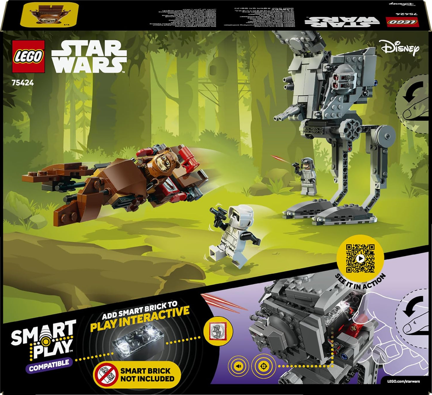 Interaktives LEGO Set: AT-ST Angriff auf Endor, Smart Play: At-st Attack On Endor 75424