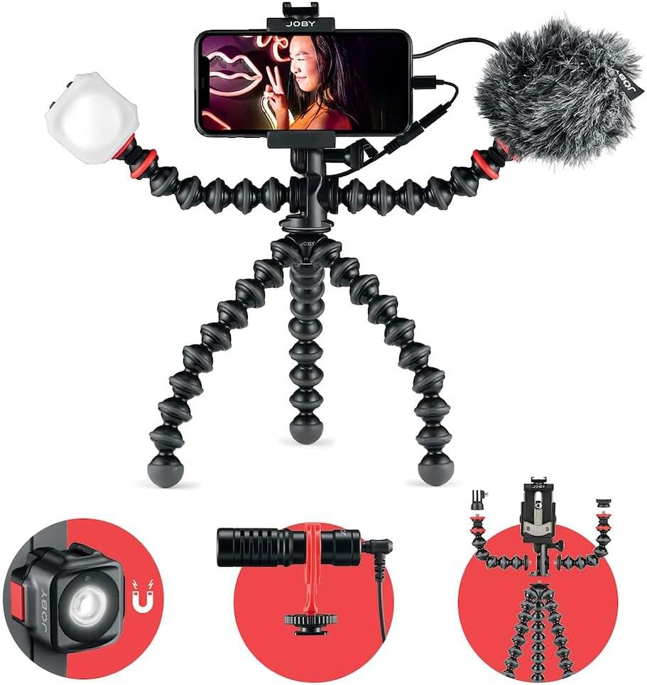 GorillaPod Vlogging-Kit für Smartphones, Vlogging-Set Standard