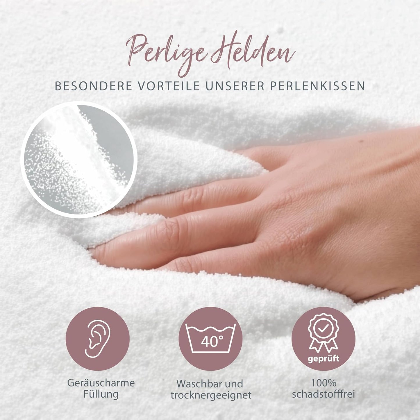 Plüschmond Stillkissen, Creme