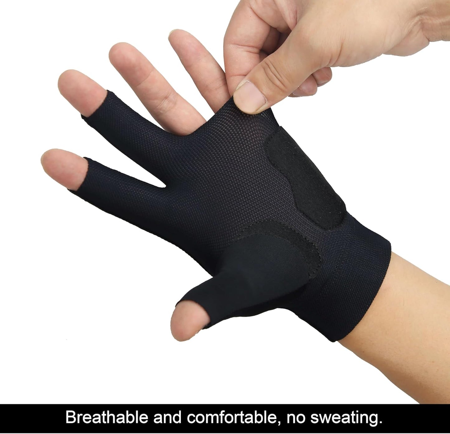 Schnelltrocknende Billard-Handschuhe, Schwarze linke Hand Large-X-Large
